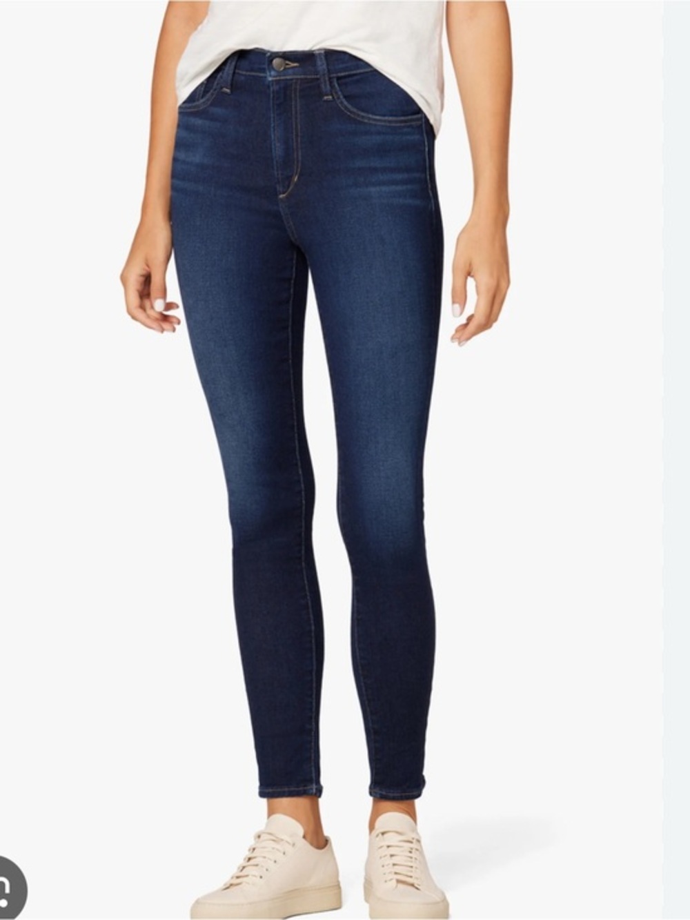 Joe's Jeans Deep Indigo Skinny High-Rise Stretch Jeans